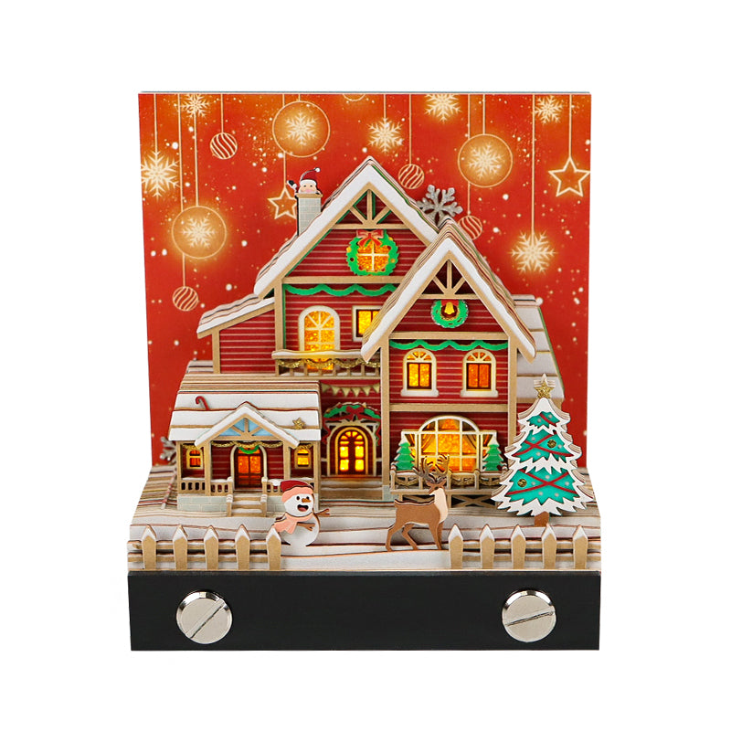 3D Christmas Snow House Calendar 2025