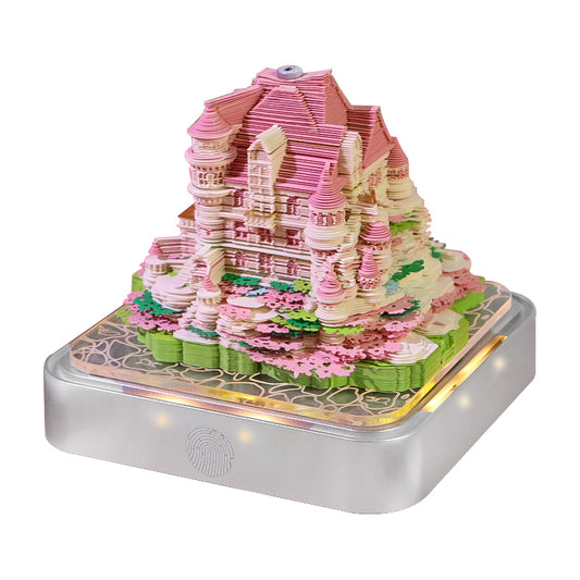 3D Love Castle Panoramic Calendar 2025 With LED