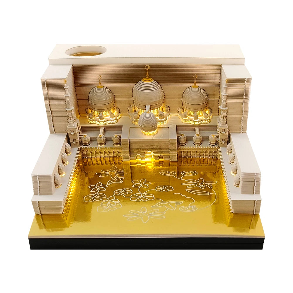 3D Mosque Memo Pad With LED