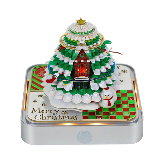 3D Christmas Tree Panoramic Memo Pad WIth LED